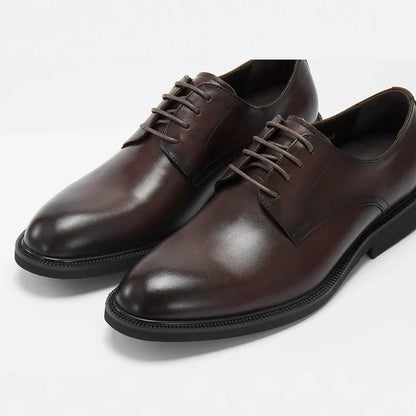 Derby Homme Cuir Noir Ébène Satiné - Heritage