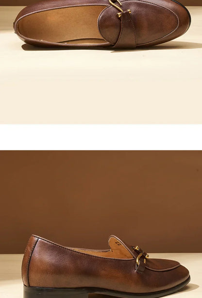 Mocassin en Cuir Véritable Noir - Heritage