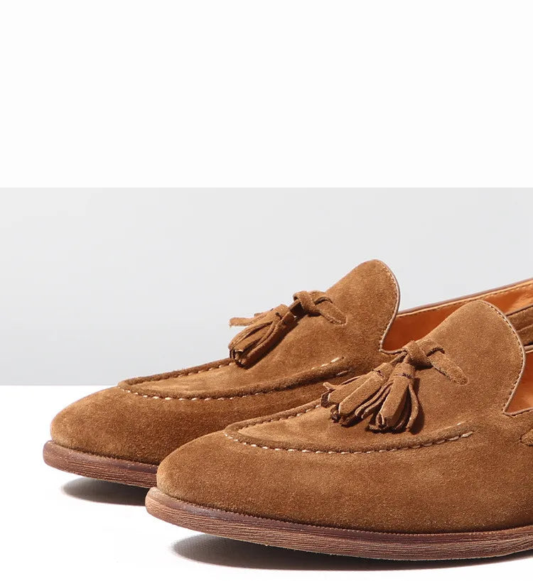 Mocassin Homme Daim Grainé à Glands – Heritage
