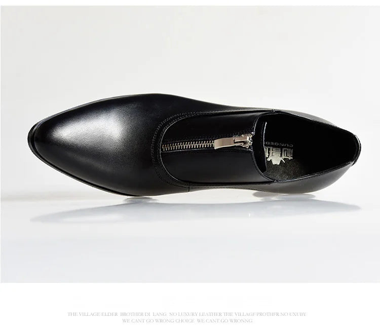 Mocassin Femme Talon Cuir Élégance Intemporelle – Élégance