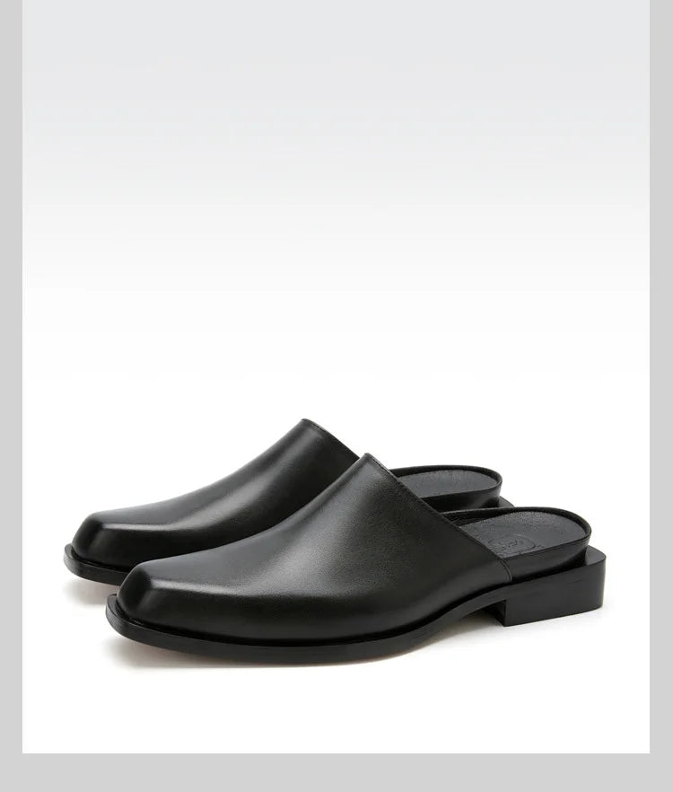 Mocassin Mule Homme Cuir Pleine Fleur – Heritage