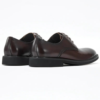 Derby Homme Cuir Noir Ébène Satiné - Heritage