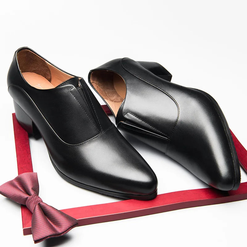 Mocassin Homme Cuir Véritable Satiné Élégant - Prestige