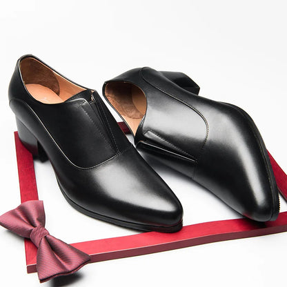 Mocassin Homme Cuir Véritable Satiné Élégant - Prestige