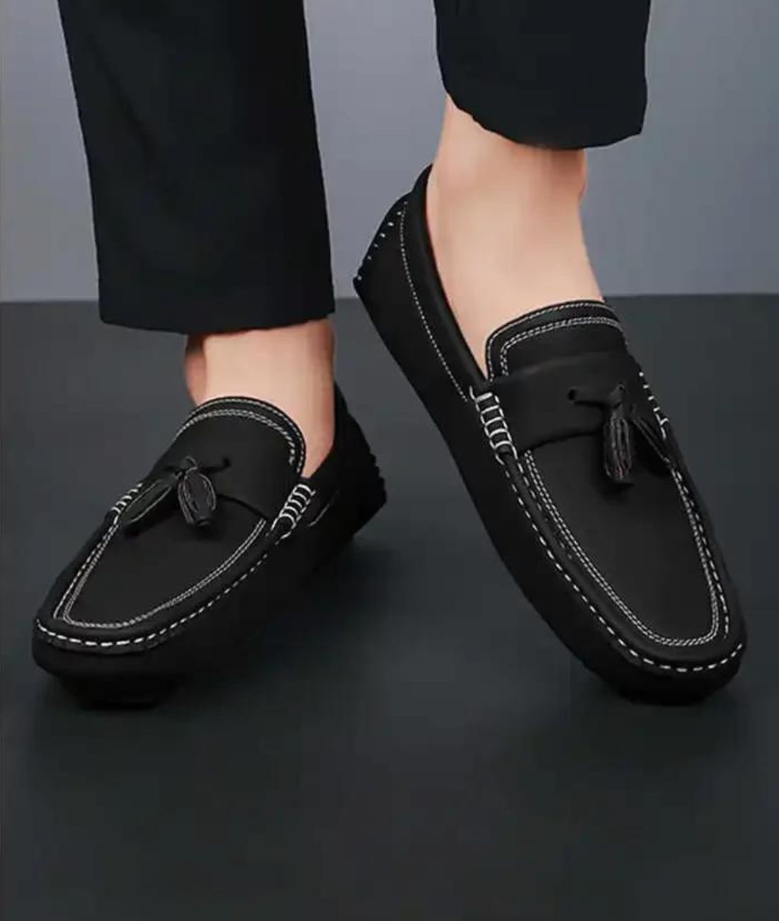 Mocassins Classiques À Glands Pour Homme
