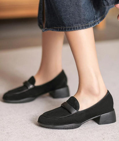 Mocassin En Suédine Suédé Britannique Pour Femmes