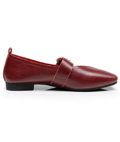 Mocassin Mary Jane À Bout Carré