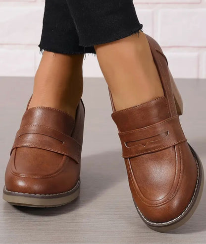 Mocassin À Talons 8cm Pour Femmes