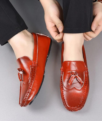 Mocassins À Gland en Effet cuir Avec Un Design Élégant Pour Hommes