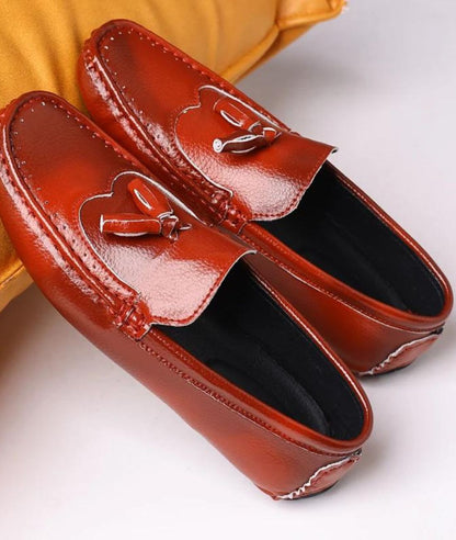 Mocassins À Gland en Effet cuir Avec Un Design Élégant Pour Hommes