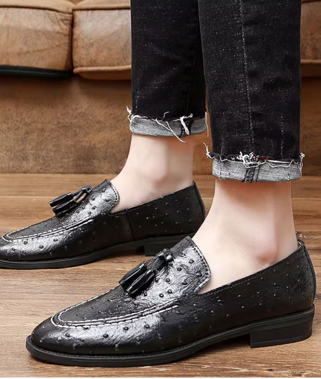 Mocassins À Gland Ornés De Détails Élégants Pour Hommes