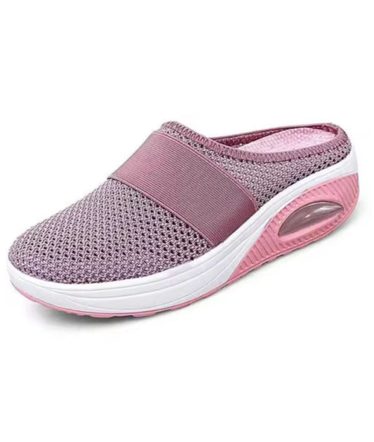 Mocassins Ajourés Style Vintage À Petit Talon Compensé Pour Femme