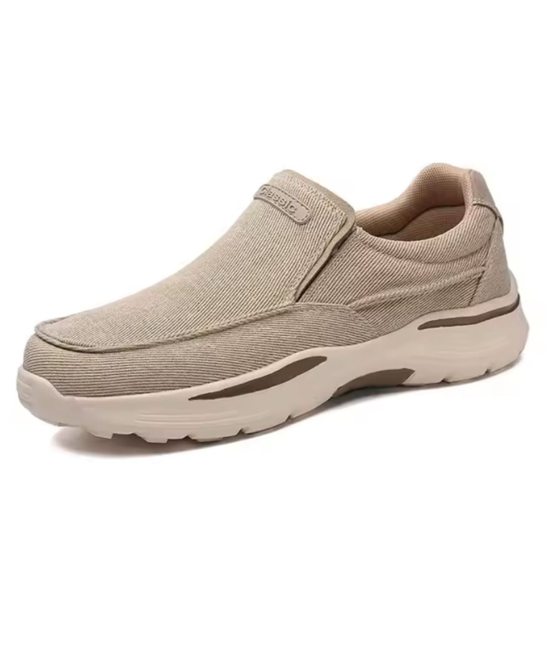 Mocassin Baskets à Plateforme en Suédine Kaki – Homme