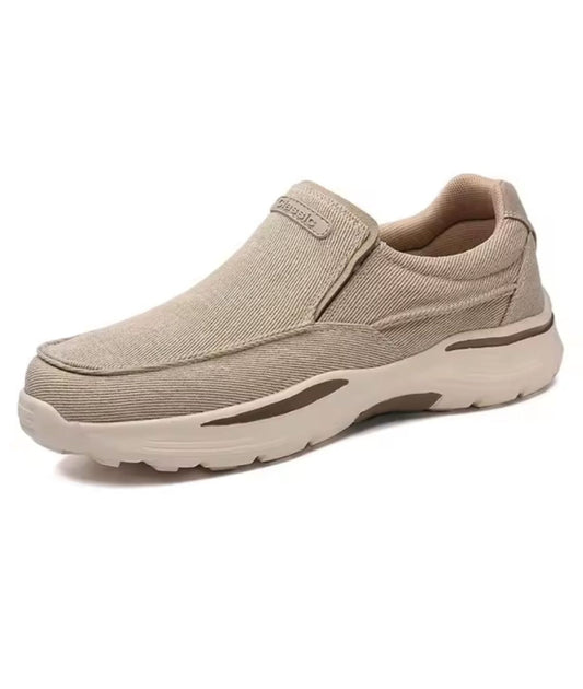 Mocassin Baskets à Plateforme en Suédine Kaki – Homme