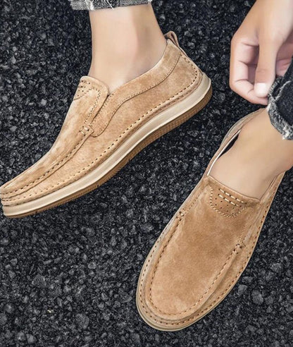 Mocassins Bateau Effet cuir À Semelle Colorée Pour Homme
