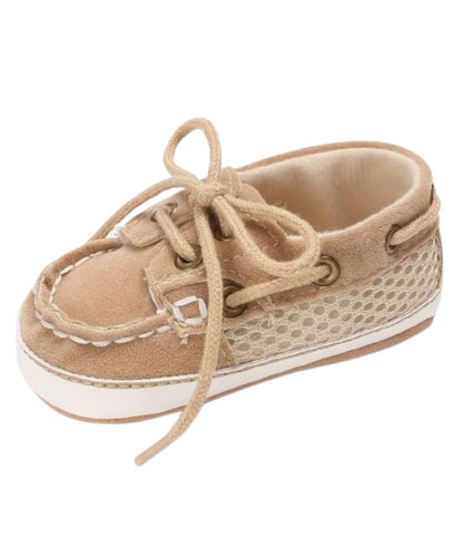Mocassin Bateau en Daim Bleu Marine – Bébé