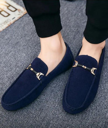 Mocassins Bateau Bleu Marine Pour Homme