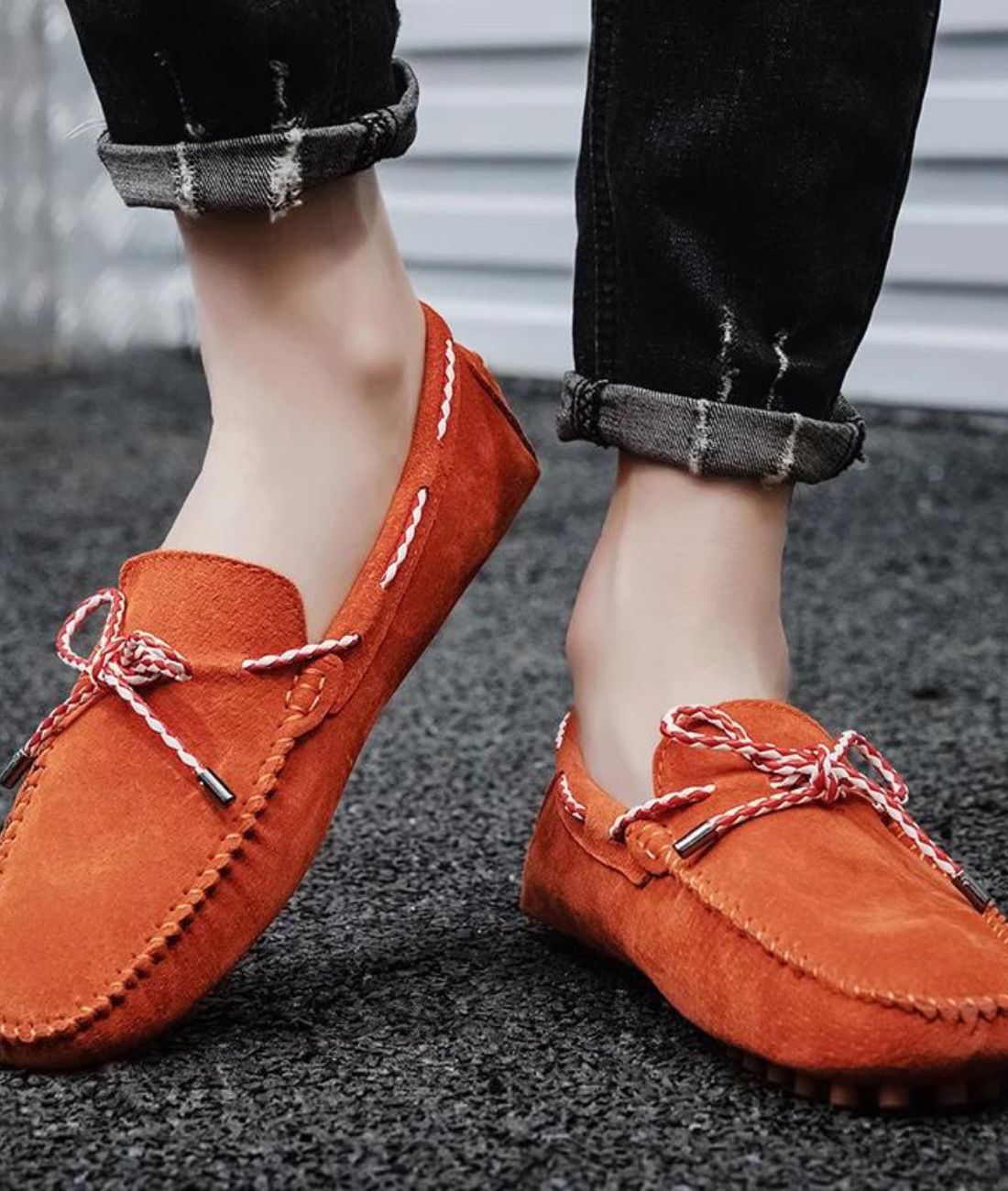 Mocassins Bateau Classiques Effet Suédine À Enfiler Pour Homme