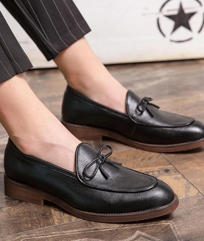 Mocassins Bateau À Lacets en Effet cuir Pour Homme