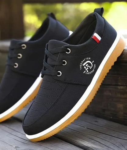 Mocassins Bateau Noirs Bicolores À Lacets Pour Homme