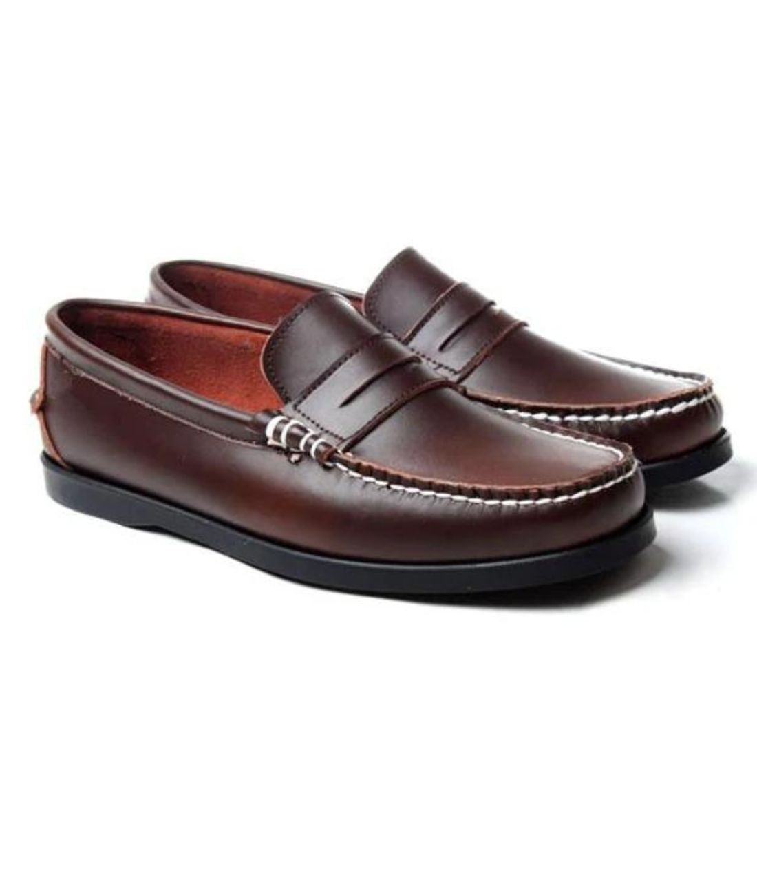 Mocassins Bateau Vintage Pour Homme