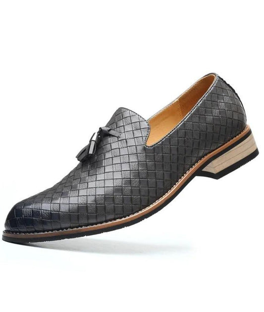 Mocassins Chics en Effet cuir À Gland Pour Hommes