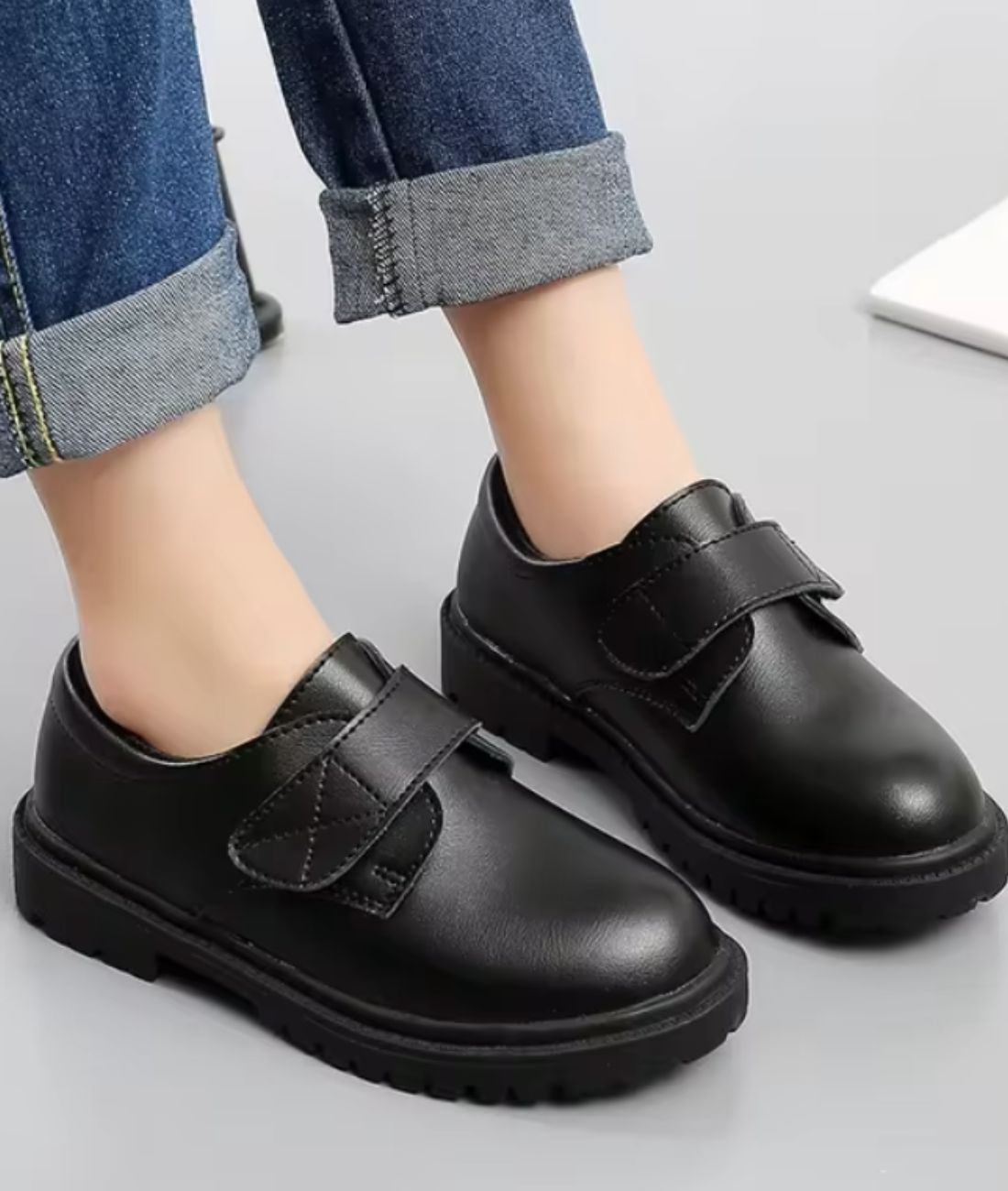 Mocassins Classiques en Effet cuir Avec Un Design Unique Pour Garçons