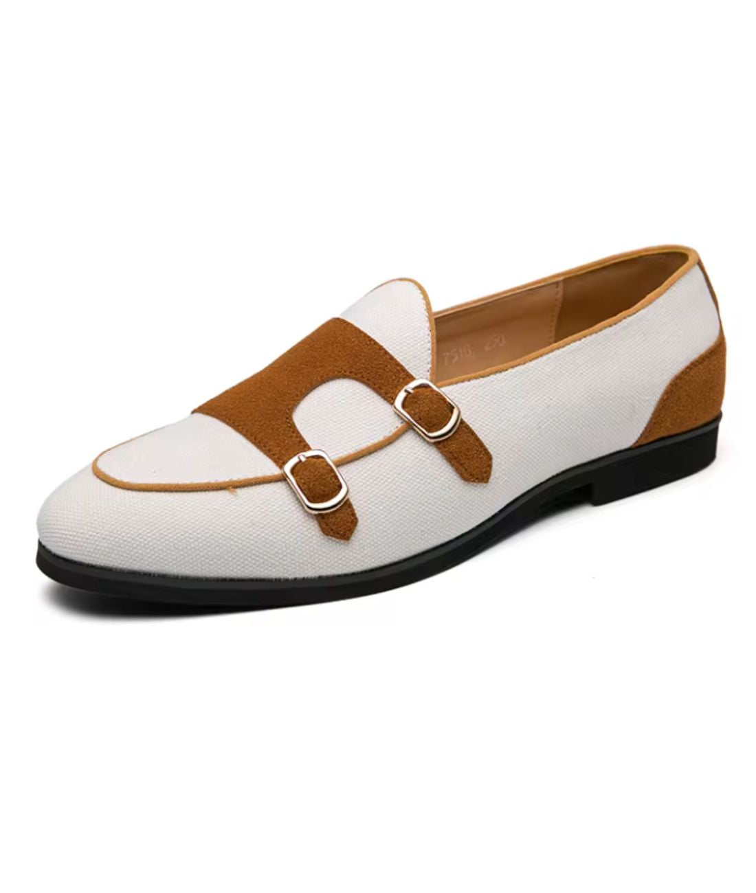 Mocassins Classiques en Effet cuir Synthétique Blanc Pour Hommes