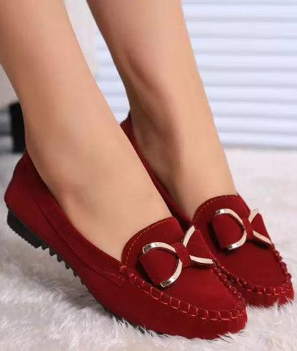 Mocassins Classiques En Suédine Pour Femmes