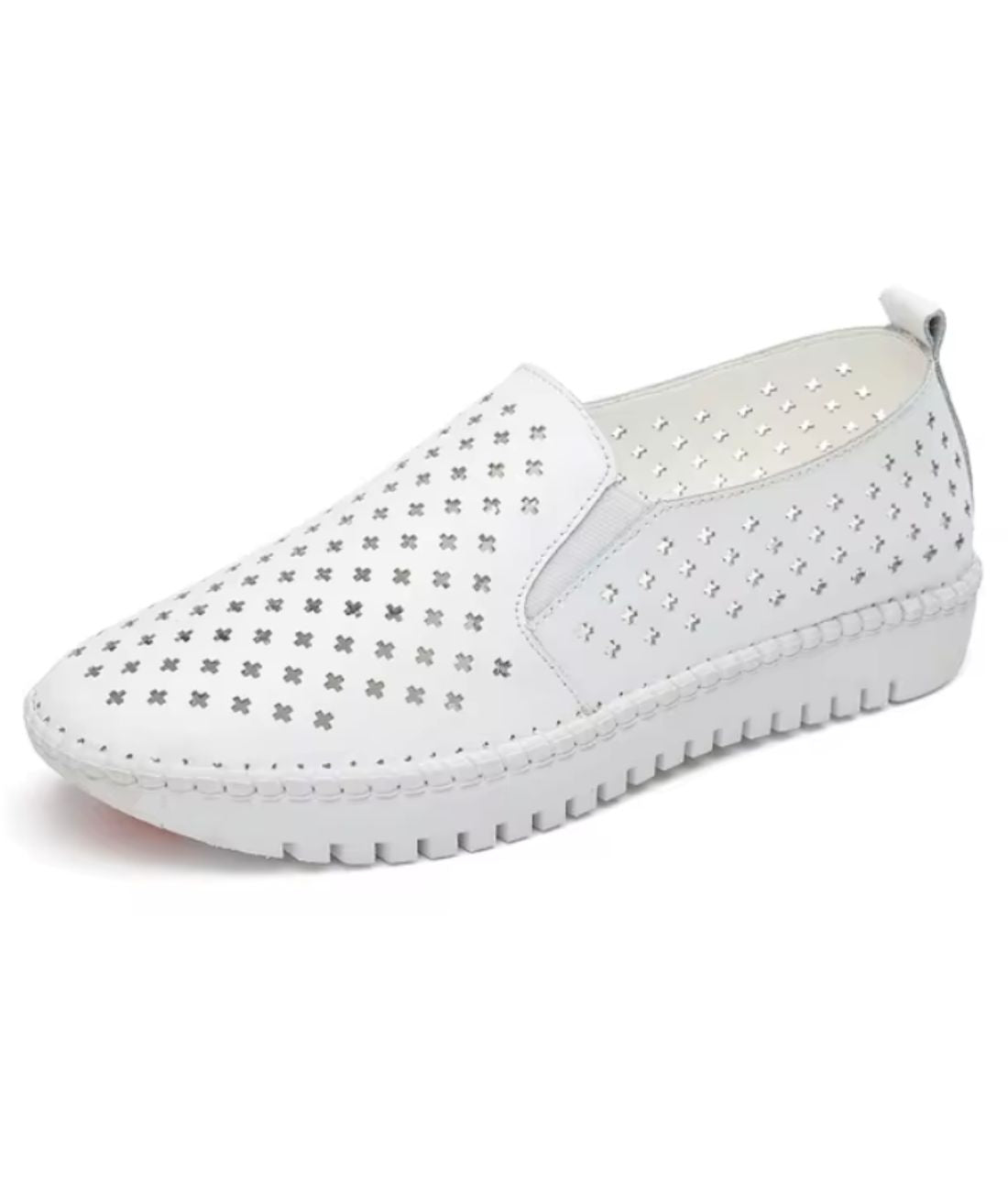 Mocassins Compensés Avec Motifs Étoiles Ajourés Pour Femme