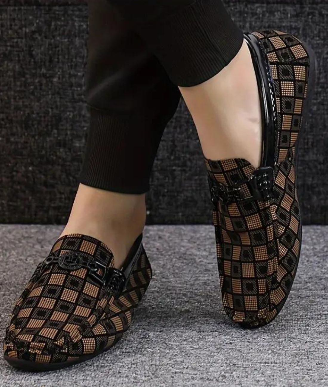 Mocassins Confortable Pour Hommes en Effet cuir Synthétique