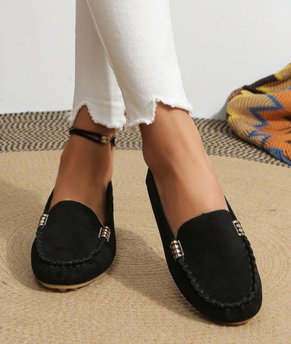 Mocassins Confortables À Crampons Pour Femme