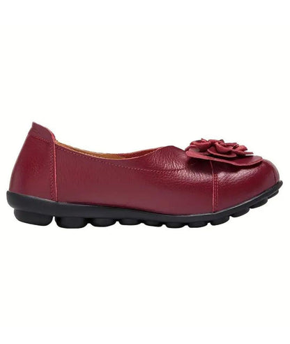 Mocassins en Effet cuir À Motifs Fleuris Pour Femmes