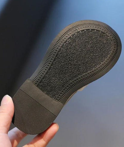 Mocassins en Effet cuir Et Perles Pour Filles