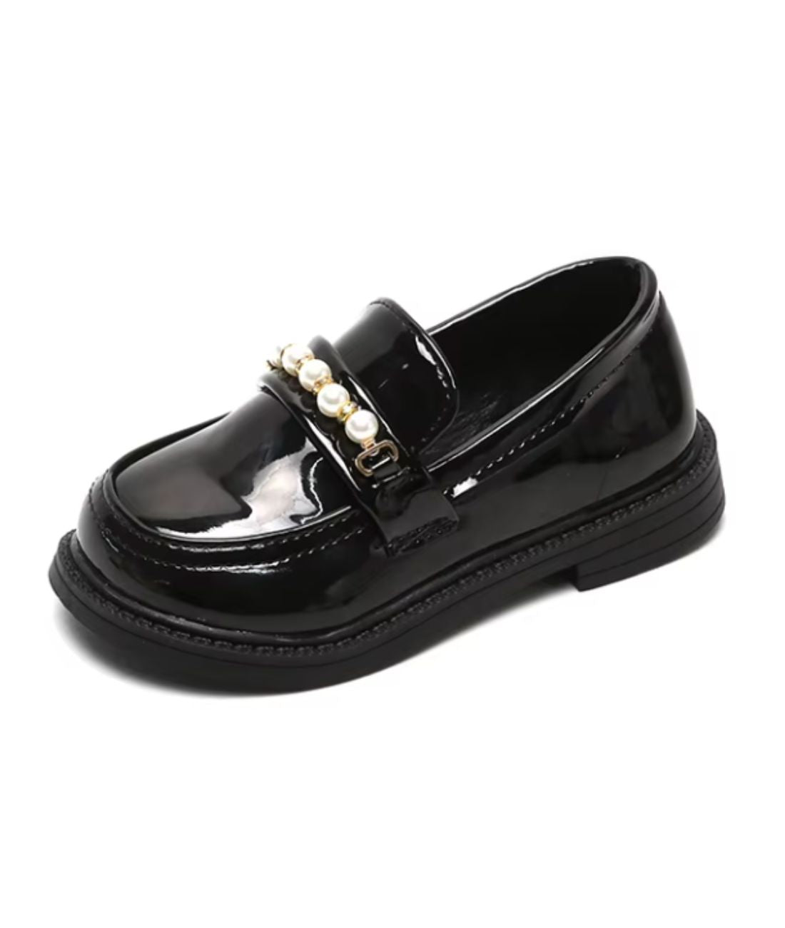 Mocassins en Effet cuir Et Perles Pour Filles
