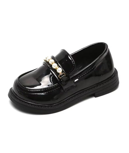 Mocassins en Effet cuir Et Perles Pour Filles