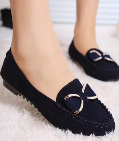Mocassins en Suédine doux pour femme