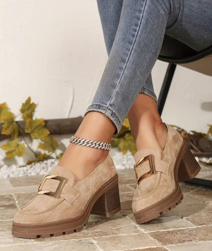 Mocassins À Talons Hauts Pour Femmes