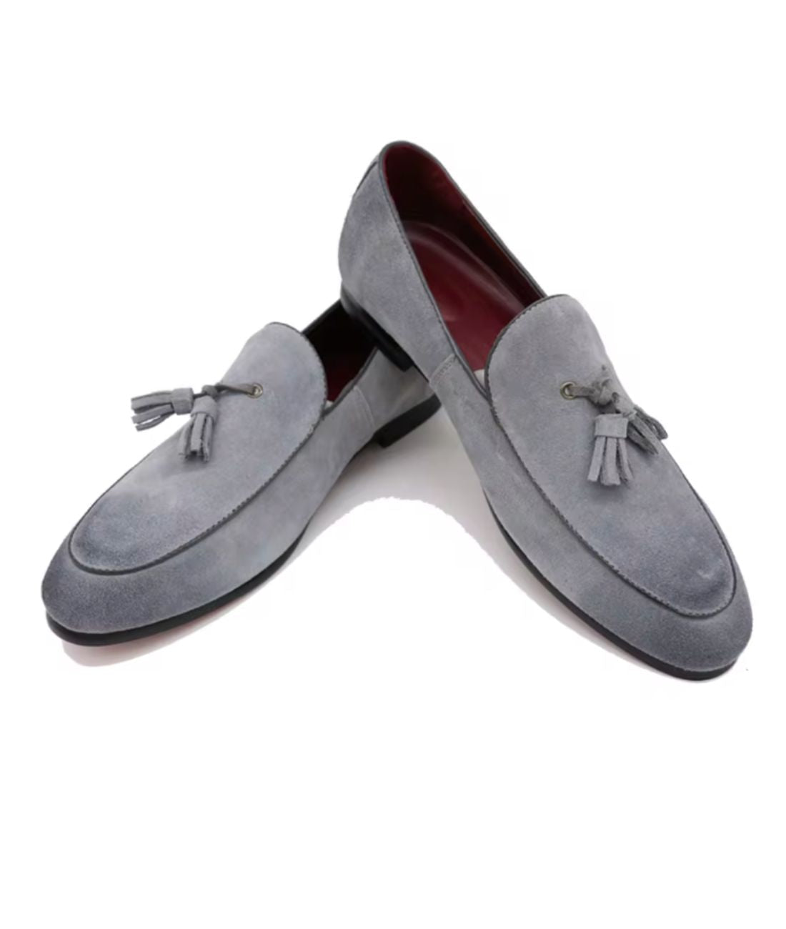 Mocassin en Daim Souple Gris Sophistiqué – Homme