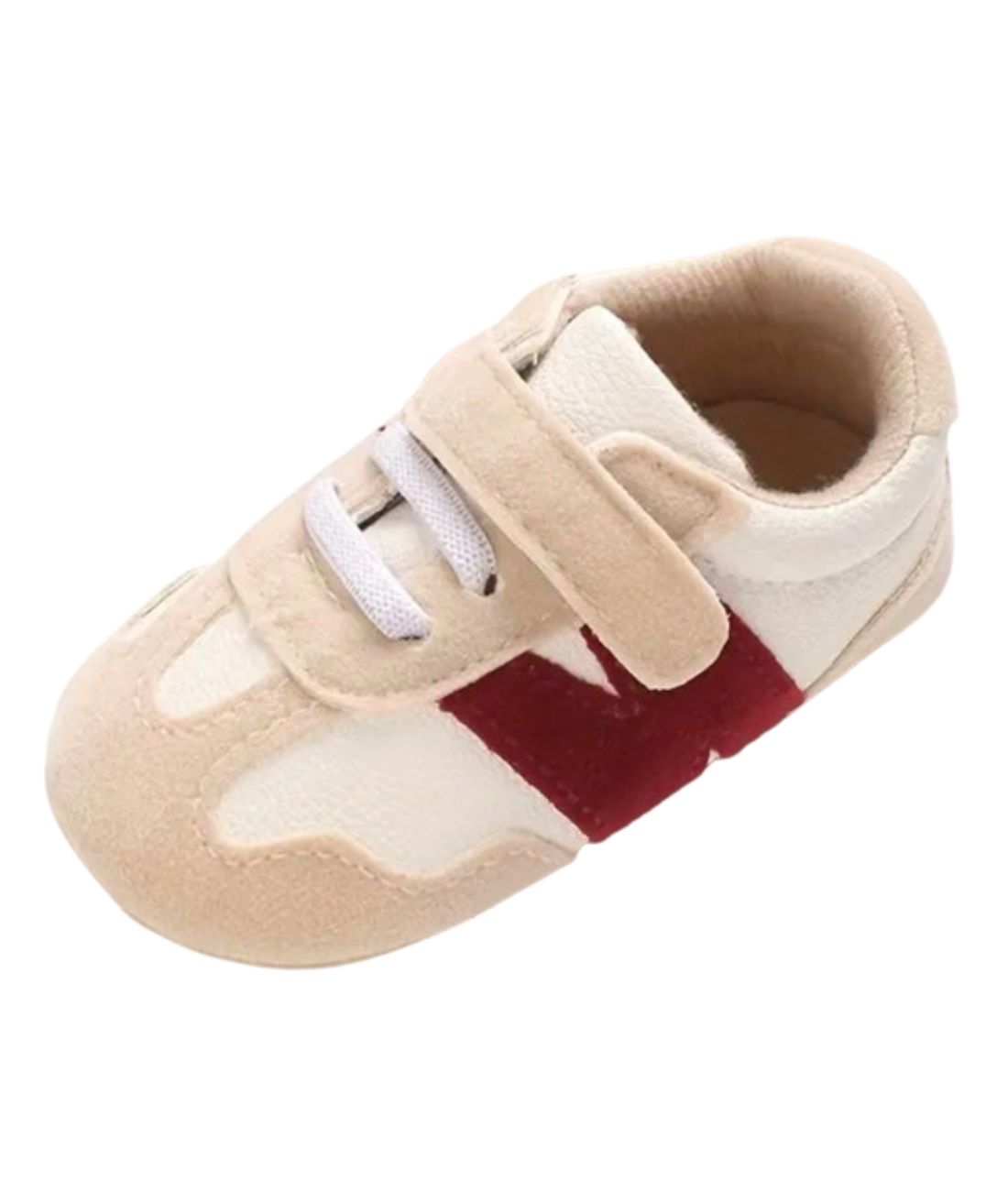 Mocassin Design Baseball en Cuir Rose Tendre – Bébé