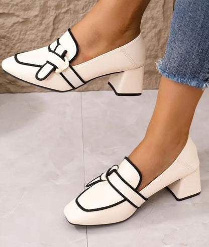Mocassins D’été À Talons Pour Femmes