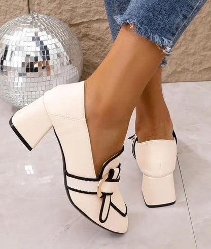 Mocassins D’été À Talons Pour Femmes