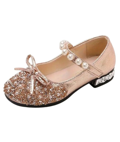 Mocassin d'École en Effet cuir Synthétique Rose Éclatant – Fille