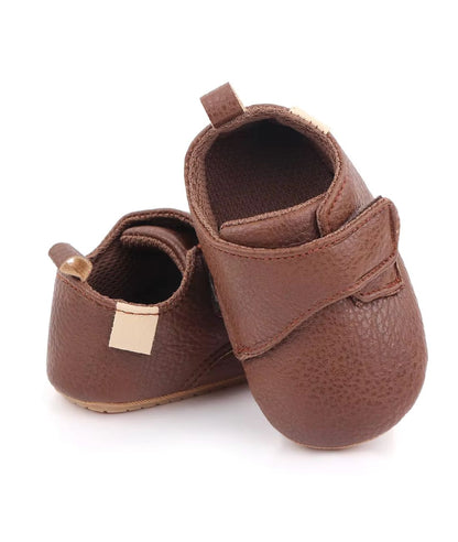 Mocassin Effet Cuir en Marron Cognac – Bébé