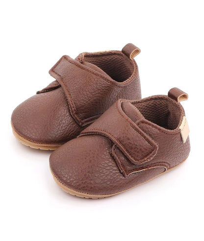 Mocassin Effet Cuir en Marron Cognac – Bébé