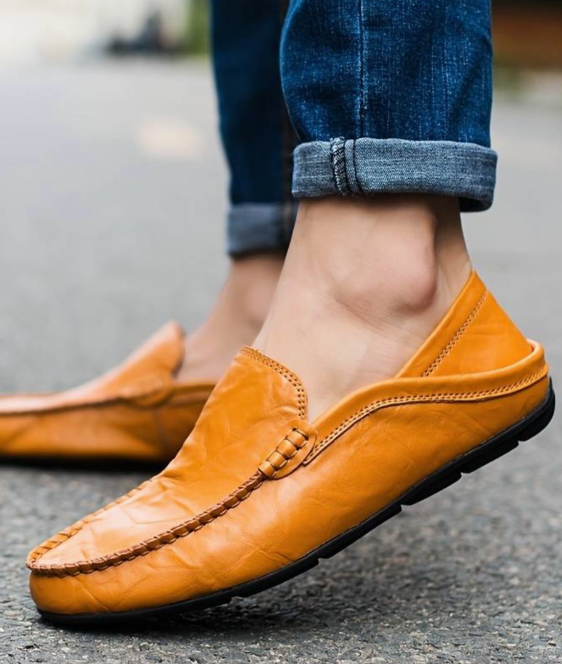 Mocassins en Effet cuir Synthétique Respirants Pour Hommes