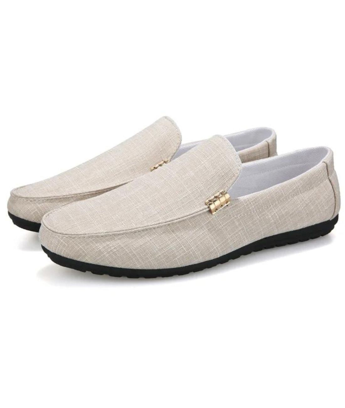 Mocassins En Suédine Décontracté Beige Pour Hommes