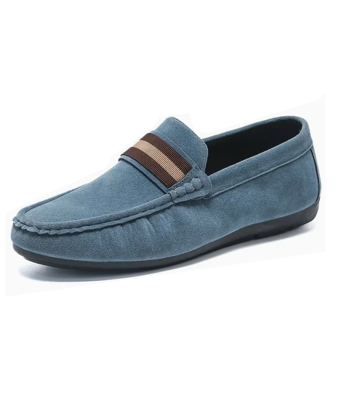 Mocassins En Suédine Synthétique Avec Un Design Original Pour Hommes