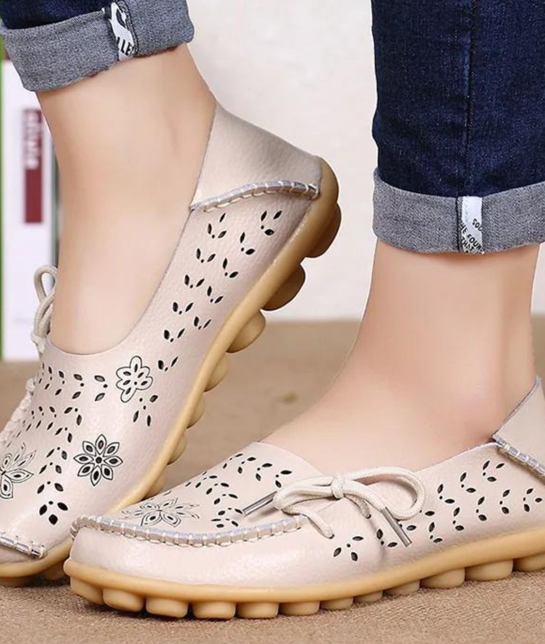 Mocassins D’été Ajourés Pour Femme