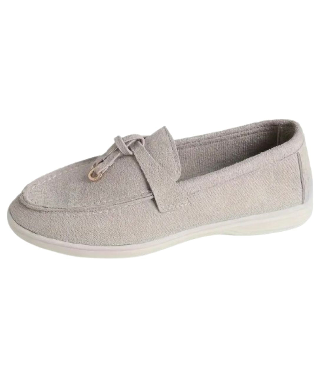Mocassins D’été En Suédine Synthétique Pour Femmes